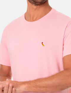 Camiseta Reserva Masculina Gradient Woodpecker Rosa Claro
