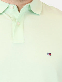 Polo Tommy Hilfiger Masculina Regular Piquet 1985 Opal Verde Claro