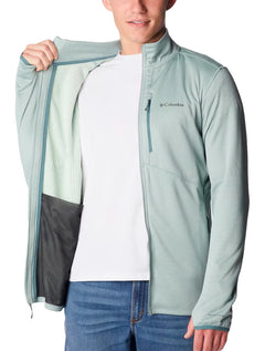 Jaqueta Columbia Fleece Park View Full Zip Verde Claro