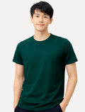 Camiseta Calvin Klein Jeans Masculina Light New Logo Verde Escuro