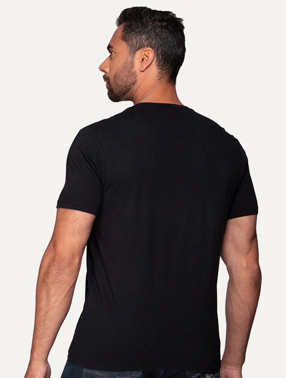 Camiseta Guess Masculina Grunge Logo Print Preta