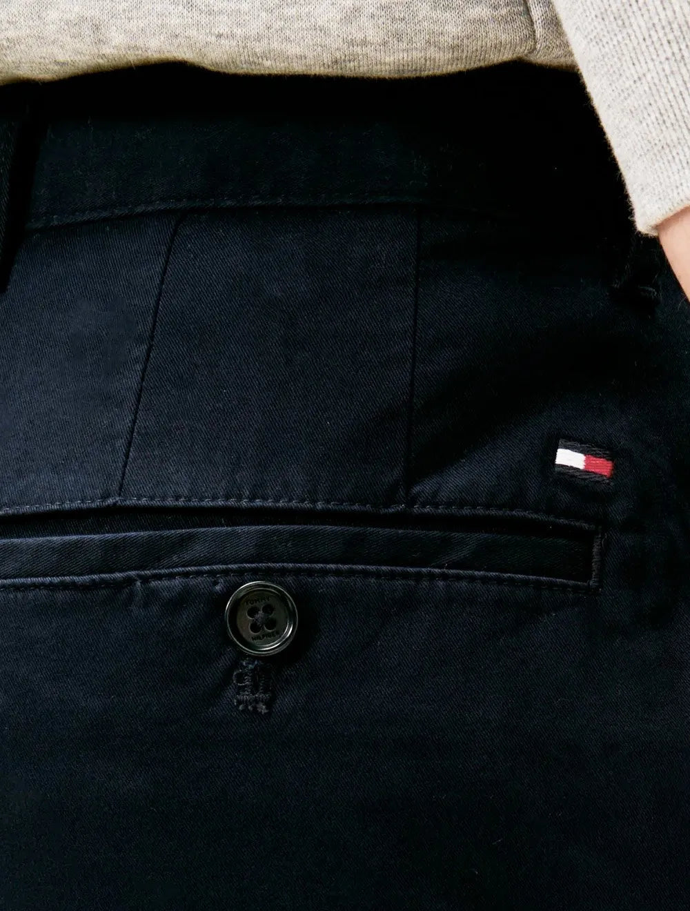 Calça Tommy Hilfiger Masculina Straight Fit Denton Essential Azul Marinho