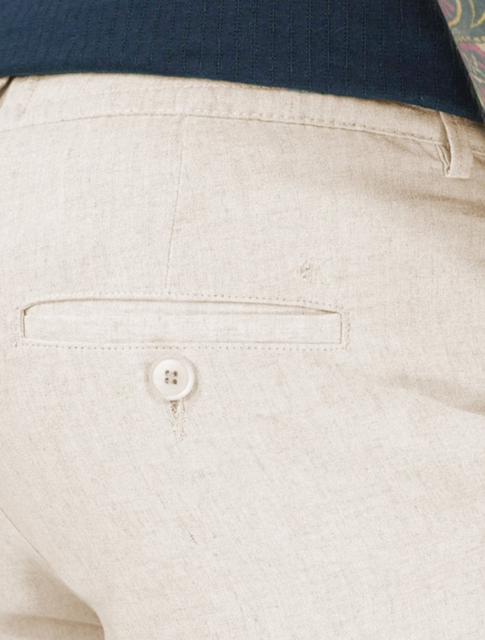 Bermuda Calvin Klein Jeans Masculina Cadarço Linen Caqui