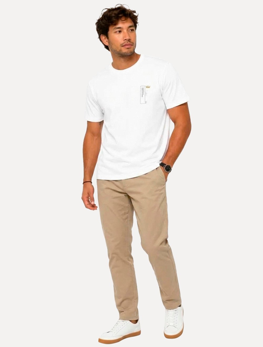 Camiseta Osklen Masculina Slim Vintage Rio UKI 5521 Branca