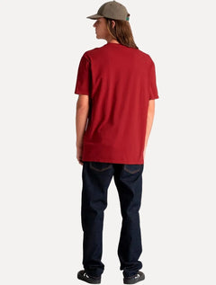 Camiseta Tommy Jeans Masculina Linear Gel Vermelho Escuro