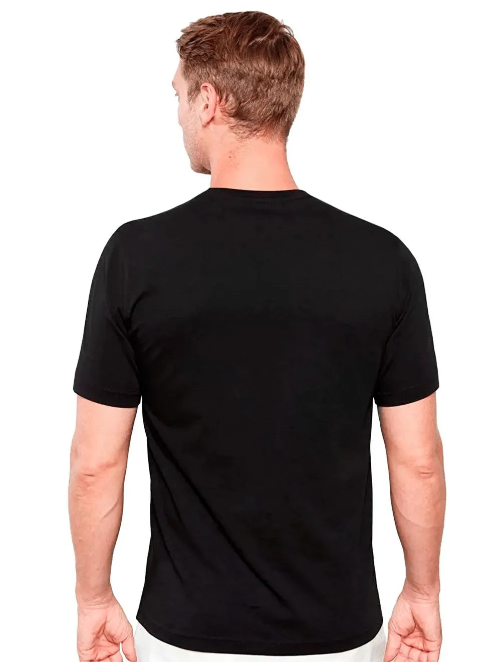 Camiseta Guess Masculina Arc Silk Chess Logo Preta
