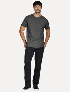Camiseta Aramis Masculina Basic Lisa Mono Icon Preto Mescla