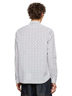 Camisa Diesel Masculina S-Riley-KA-B Logo Branca