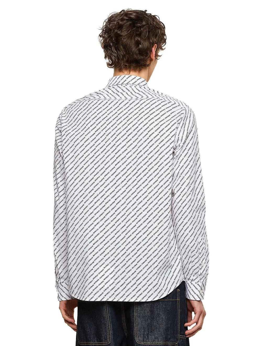 Camisa Diesel Masculina S-Riley-KA-B Logo Branca