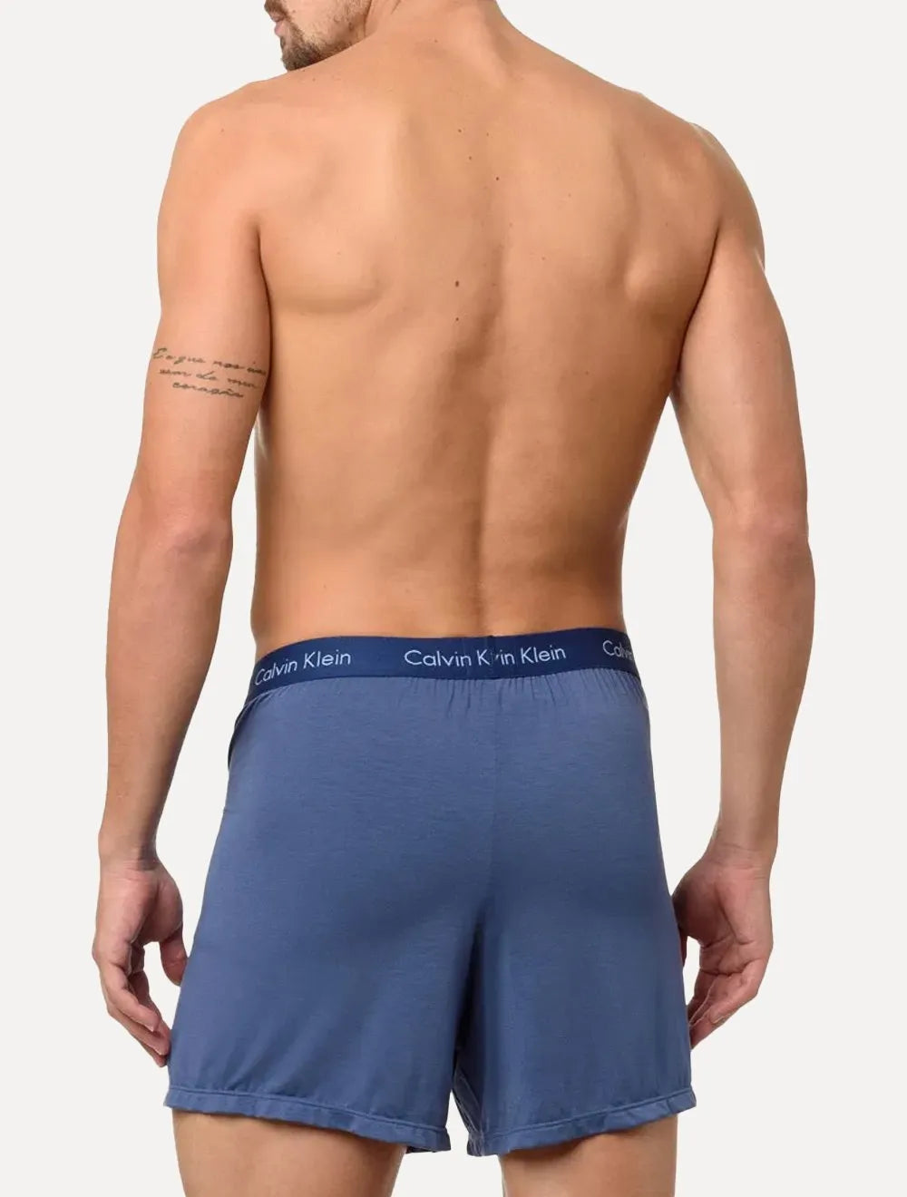 Cueca Calvin Klein Samba Canção Modal Logo Navy Azul Médio 1UN