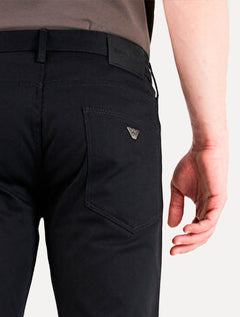 Calça Jeans Empório Armani Masculina J06 Slim Fit Preta
