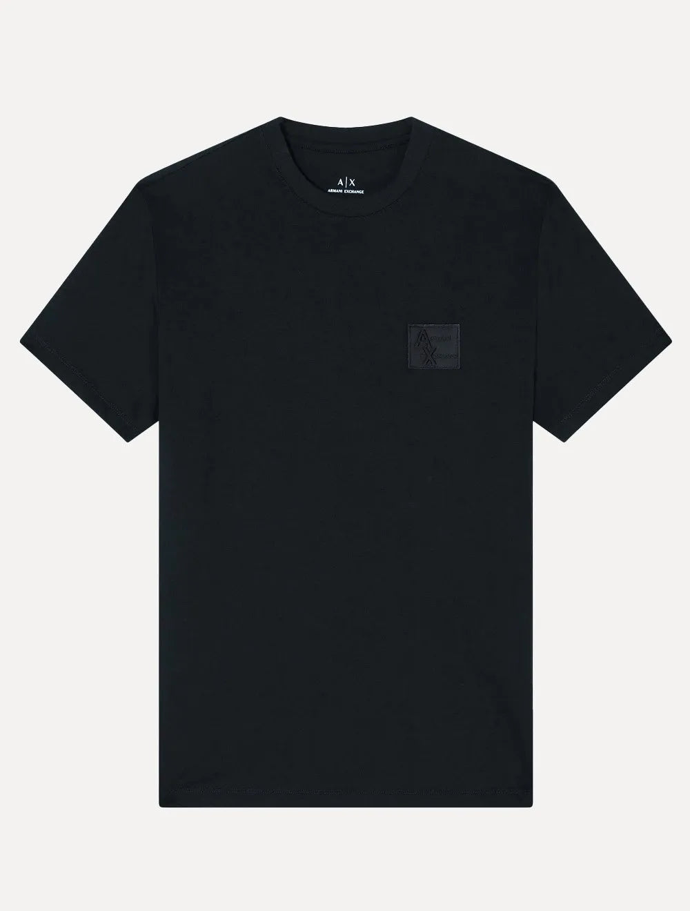Camiseta Armani Exchange Masculina Regular Rubber AX Logo Azul Marinho