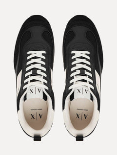 Tênis Armani Exchange Masculino Suede Sneaker Preto