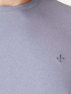 Camiseta Dudalina Masculina Essentials Modal Logo Lilás