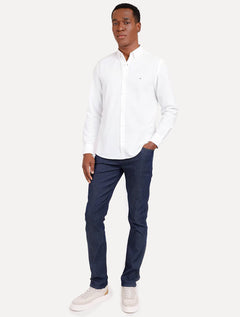 Camisa Aramis Masculina Slim Oxford Button Down Off-White