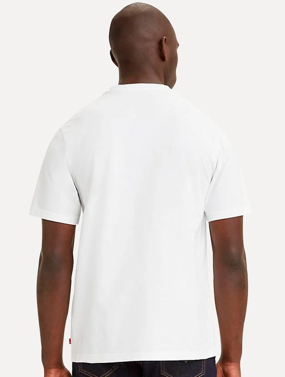 Camiseta Levis Masculina Red Tab Script Branca