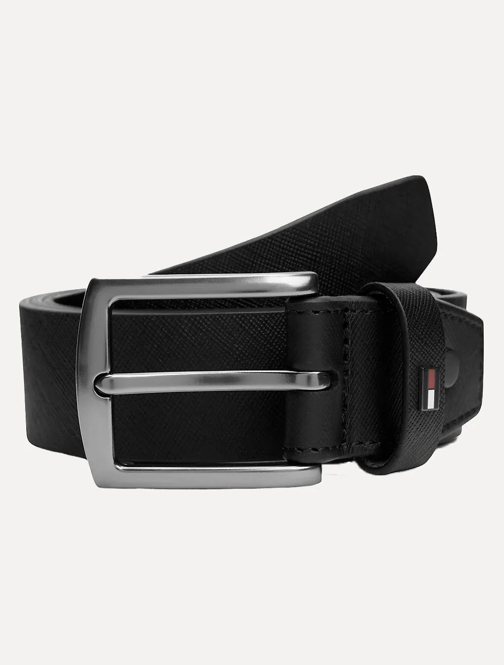 Cinto Tommy Hilfiger Masculino Denton 3.5 Adj Preto