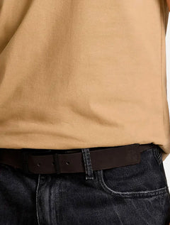 Cinto John John Masculino Couro Double Face Luke Preto