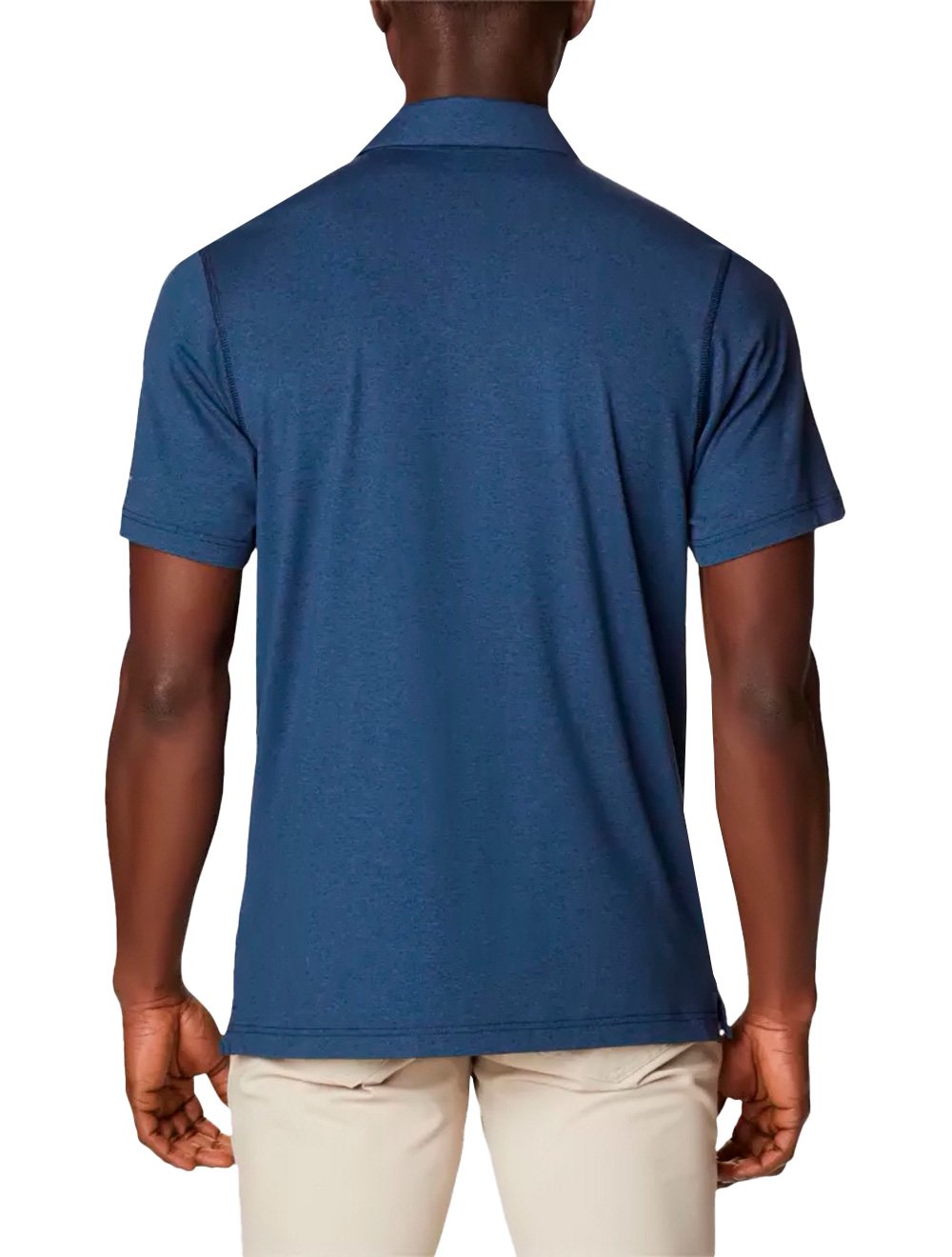 Polo Columbia Masculina Tech Trail Azul Escuro Mescla