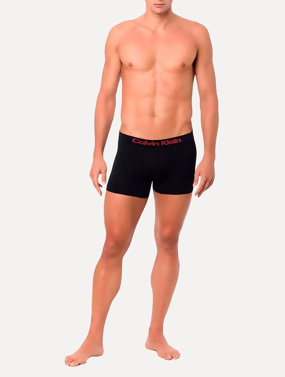 Cuecas Calvin Klein Underwear Trunk Seamless Outline Logo Branca Preta e Mescla Pack 3UN
