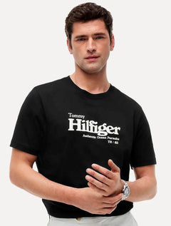 Camiseta Tommy Hilfiger Masculina Authentic Ocean Pursuit Preta