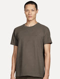 Camiseta Aramis Masculina Basic Lisa Mono Icon Marrom Mescla