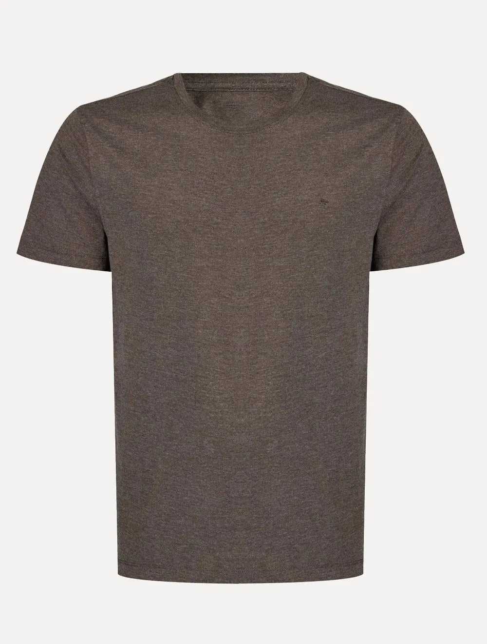 Camiseta Aramis Masculina Basic Lisa Mono Icon Marrom Claro Mescla
