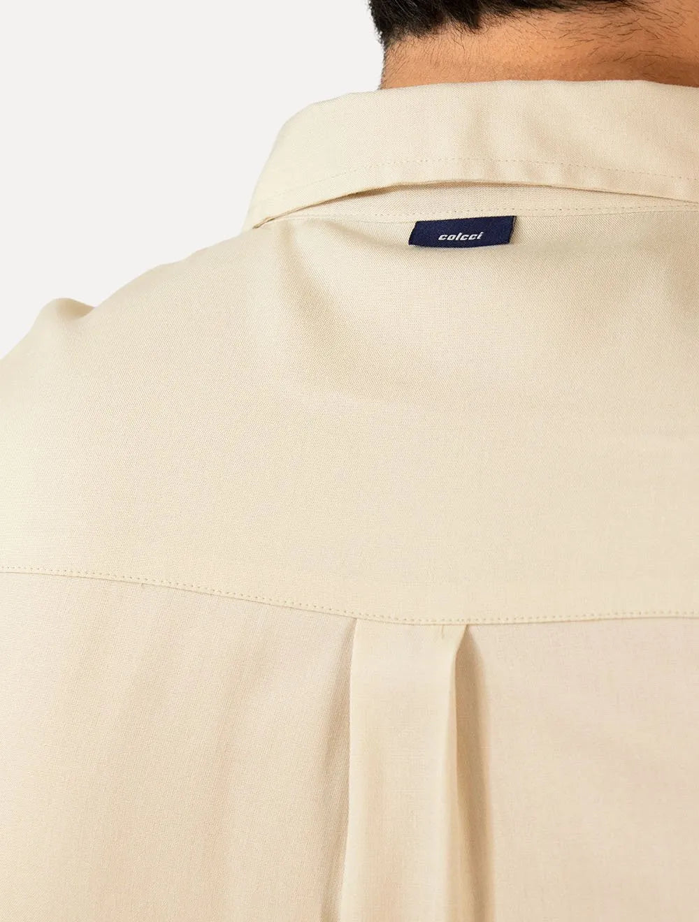 Camisa Colcci Masculina Relax Logo Areia