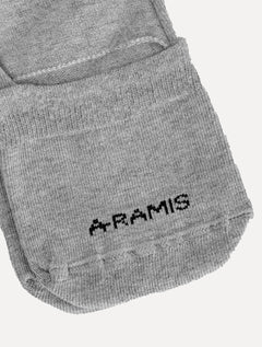 Meia Aramis Masculina Invisível Preta Mescla Branca Kit 3 Pares