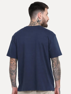 Camiseta Osklen Masculina Regular Big Shirt Arpoador Selo Azul Marinho