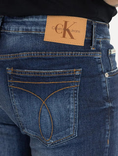 Bermuda Calvin Klein Jeans Masculina Five Pockets Azul Médio