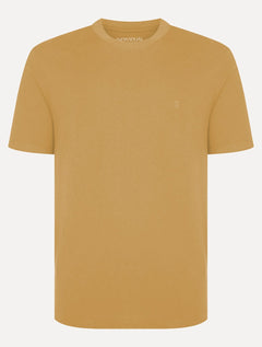 Camiseta Individual Masculina Comfort Pima Soft Touch Logo Amarelo Médio