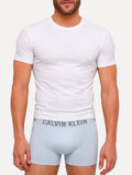 Cuecas Calvin Klein Trunk Seamless Grey Logo Azul Claro e Marinho Pack 2UN