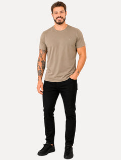 Camiseta Aramis Masculina Comfort Plus Mono Nape Logo Areia