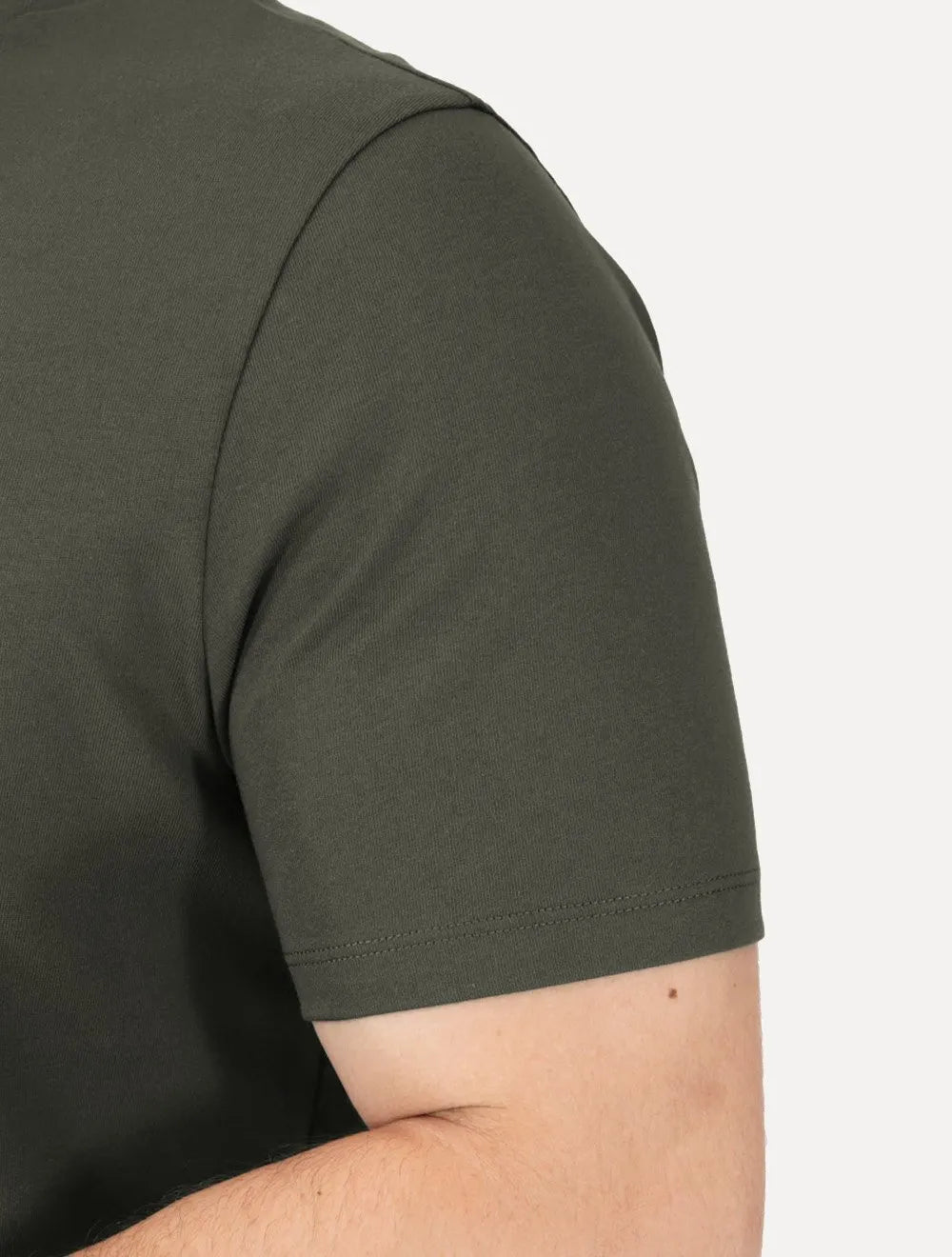 Camiseta Armani Exchange Masculina Milano New York Frontal Logo Verde Musgo