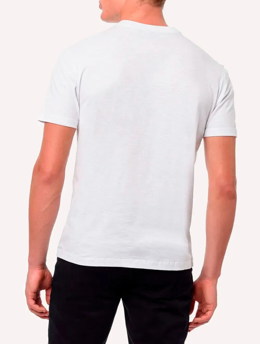 Kit Camisetas Calvin Klein | Masculina Flamê Branca/Azul Marinho