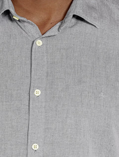 Camisa Aramis Masculina Slim Algodão Willis Chumbo