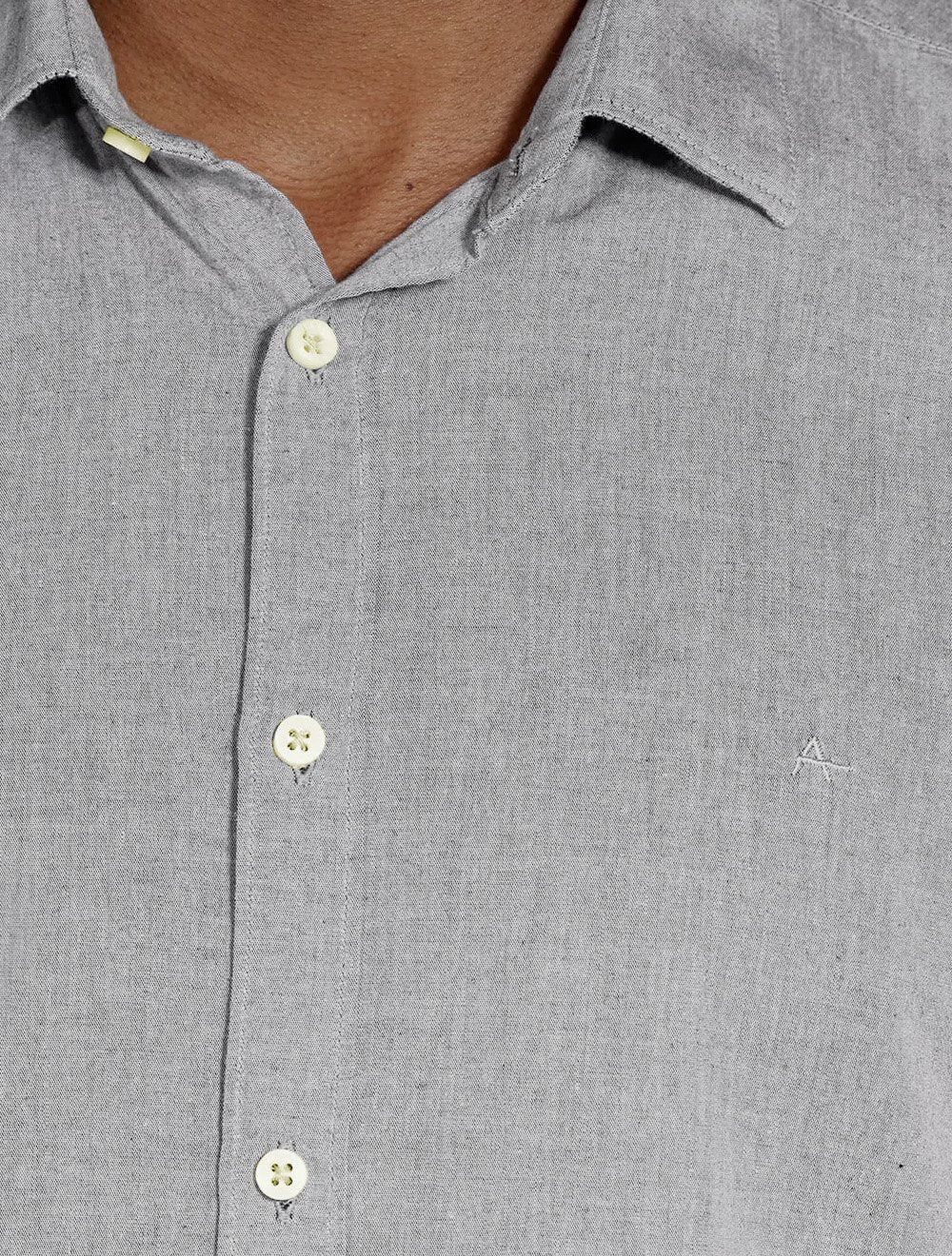 Camisa Aramis Masculina Slim Algodão Willis Chumbo