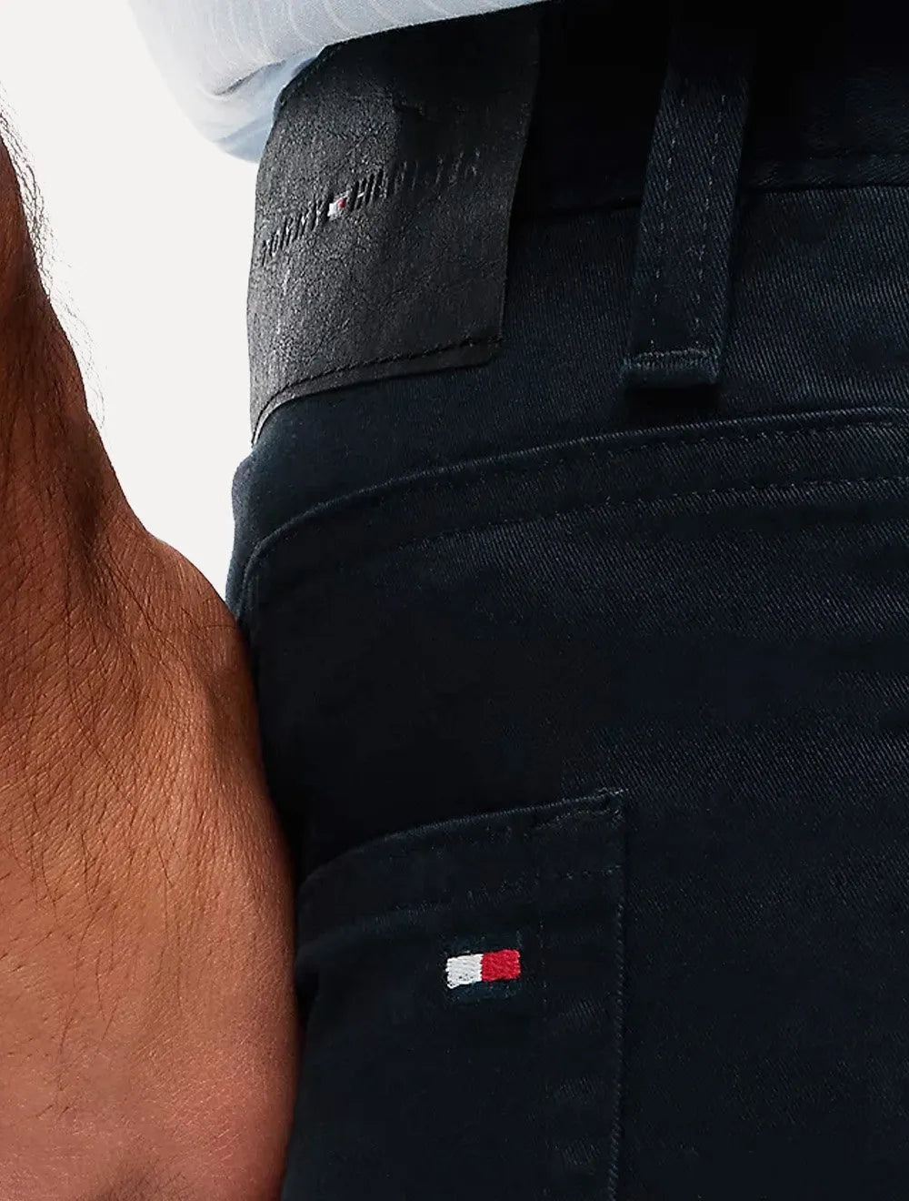 Calça Tommy Hilfiger Masculina Slim Straight Denton Azul Marinho