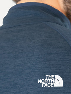 Blusa The North Face Masculina Fleece Canyonlands Half Zip Azul Escuro Mescla