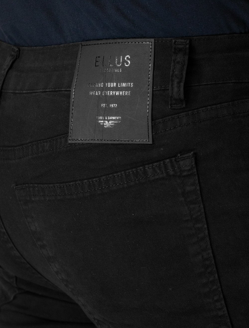 Calça Ellus Sarja Color Twill Slim Preta