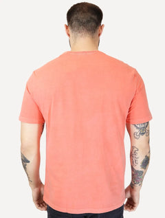Camiseta Von der Volke Masculina Origineel Linear Brand Salmão