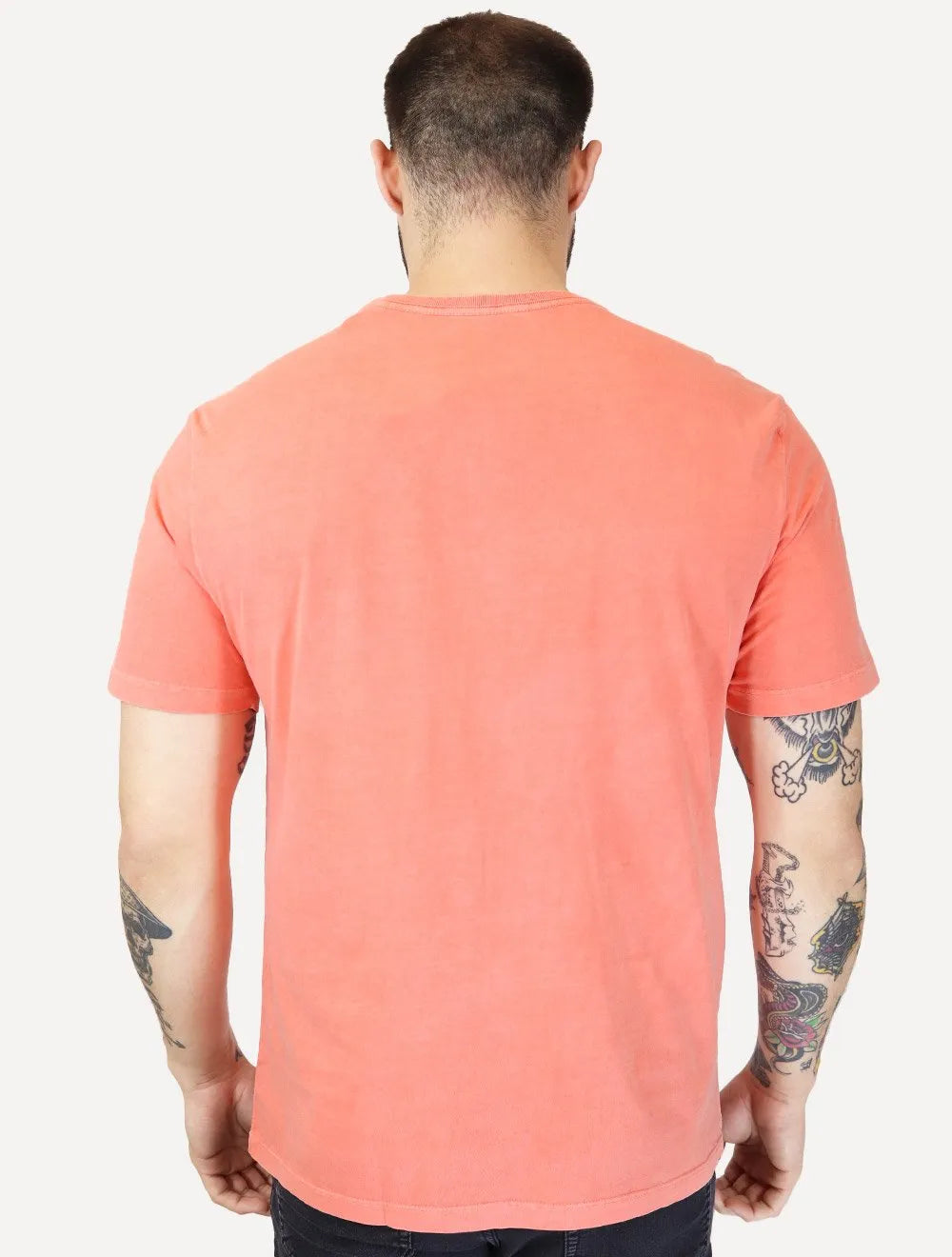 Camiseta Von der Volke Masculina Origineel Linear Brand Salmão