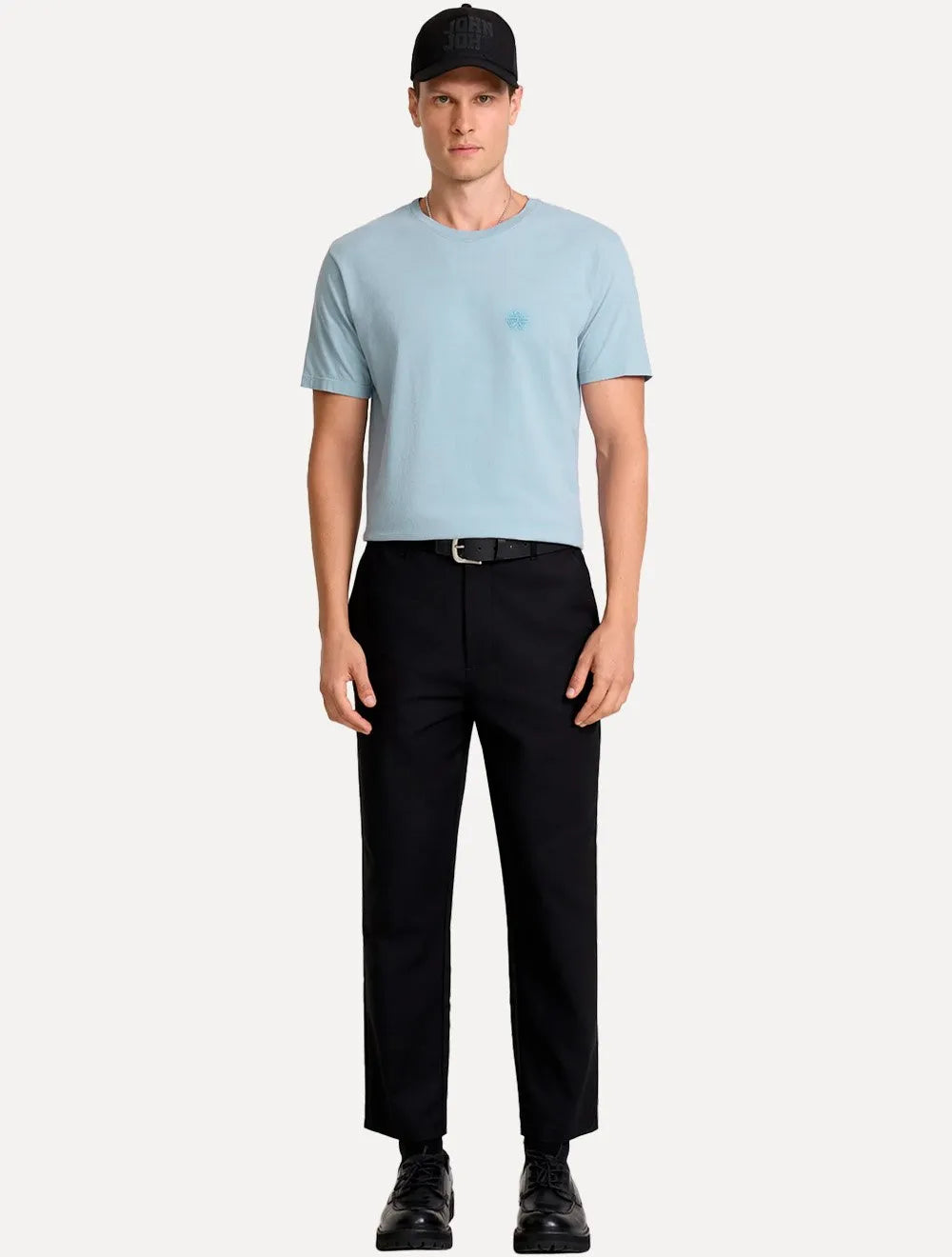 Camiseta John John Masculina Regular Fit Light Transfer Azul Claro