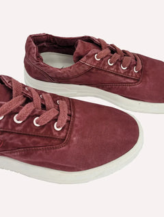 Tênis Nautica Masculino Denim Sailboat Logo Fanton Bordô