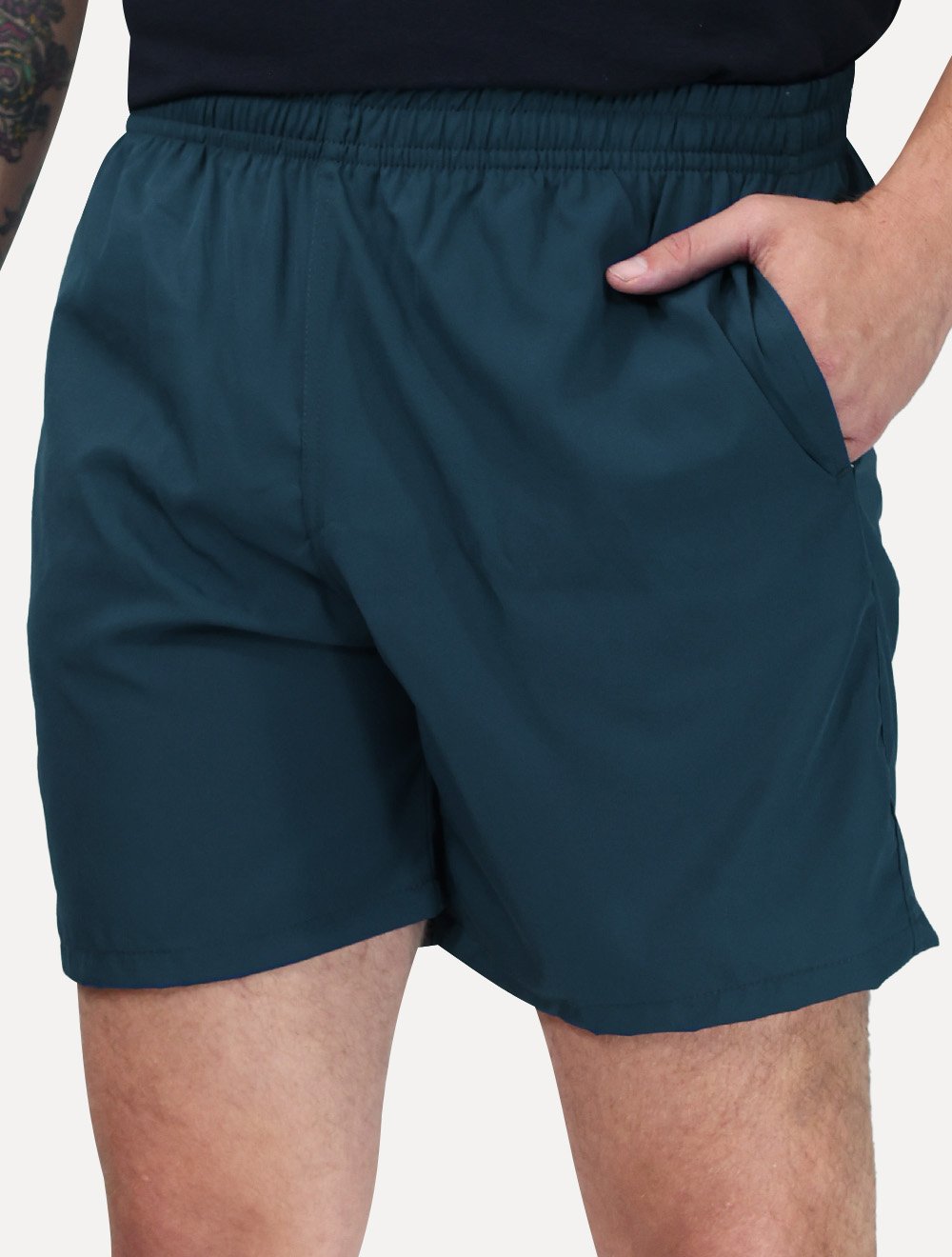 Short King & Joe Masculina Nylon Flex Colors Azul Petróleo