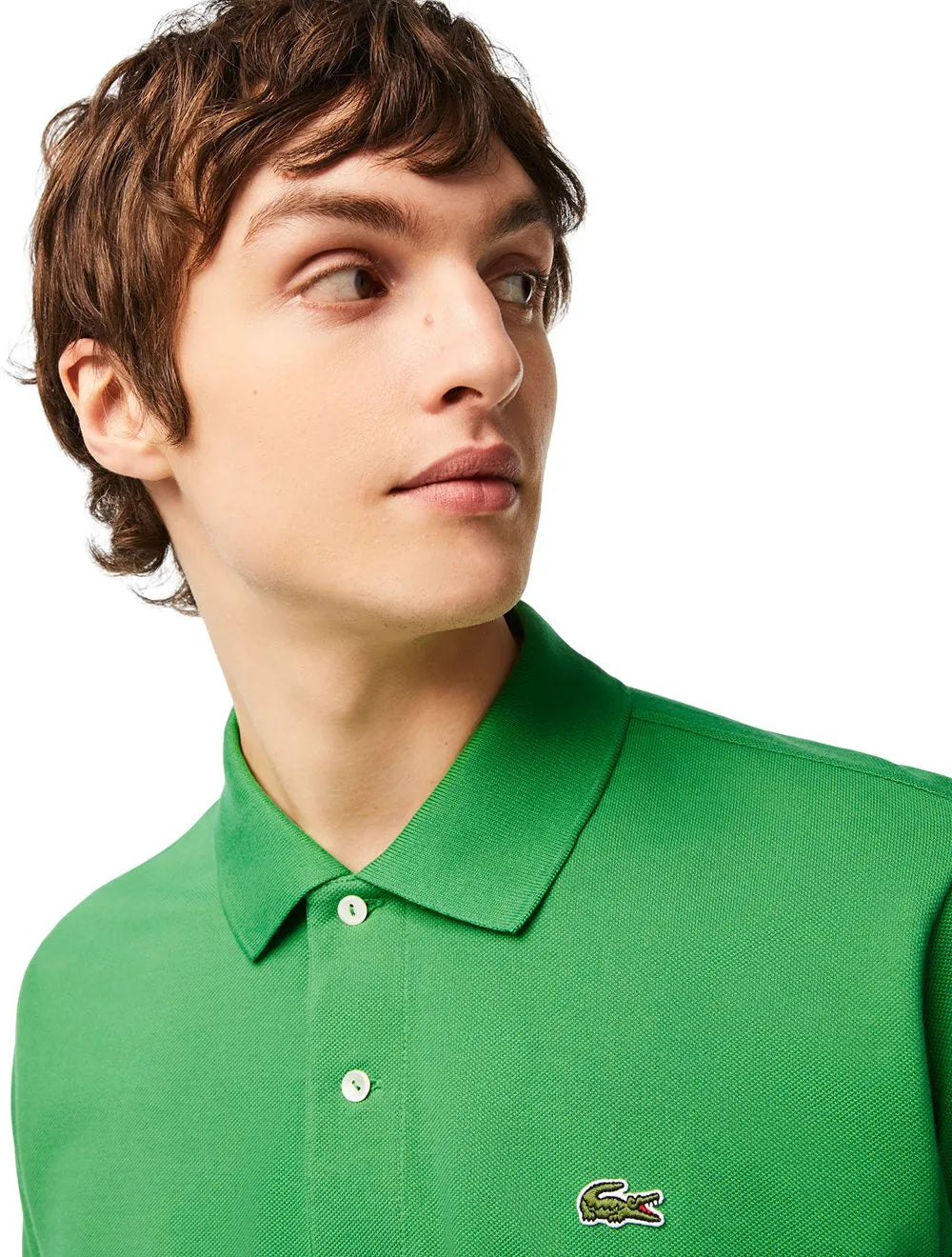 Polo Lacoste Masculina L.12.12 Verde Claro