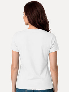 Camiseta Guess Feminina Bold Cursive Embossed Logo Branca