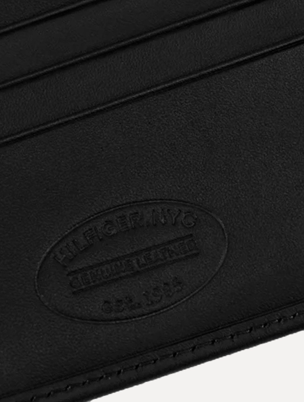 Carteira Tommy Hilfiger Porta Cartão Couro Eton Mini CC Holder Preta