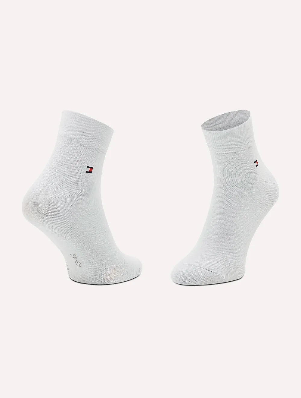Meia Tommy Hilfiger Masculina Quarter Branca Kit 2 Pares